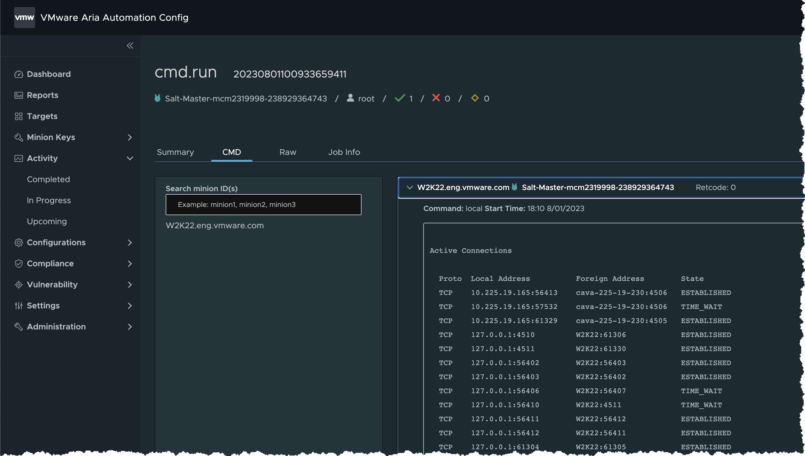 CMD Results