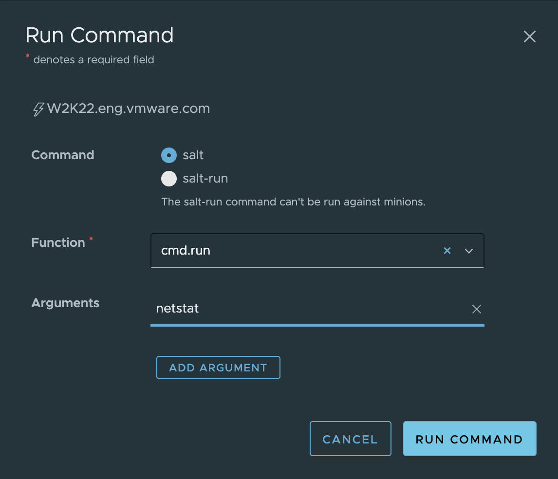 Run Command dialog box