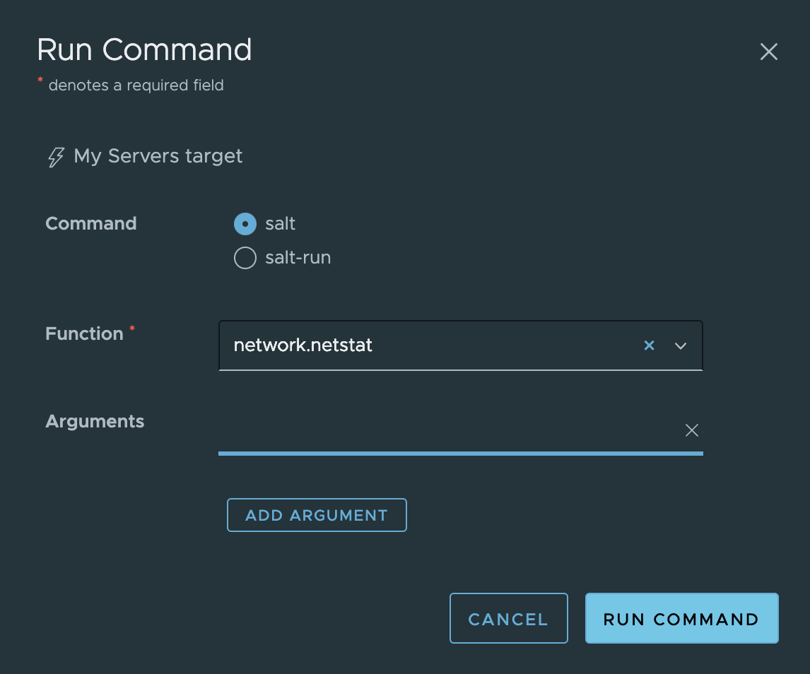 Run Command dialog box