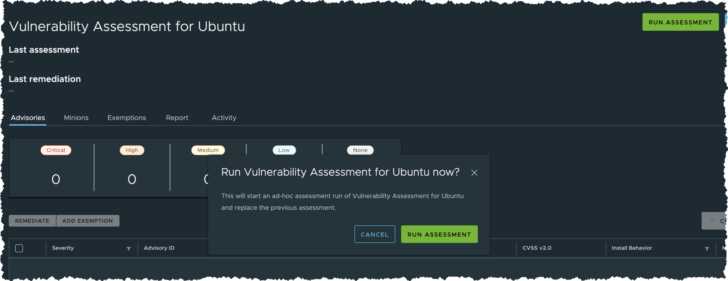 Run Assessment - Confirm